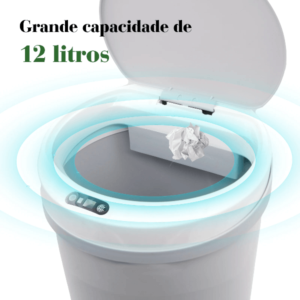 LATA DE LIXO COM SENSOR INTELIGENTE