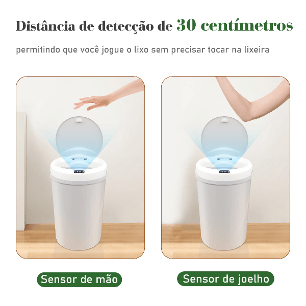 LATA DE LIXO COM SENSOR INTELIGENTE