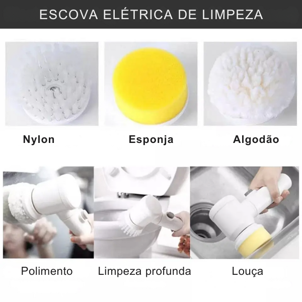 ESCOVA ELÉTRICA DE LIMPEZA