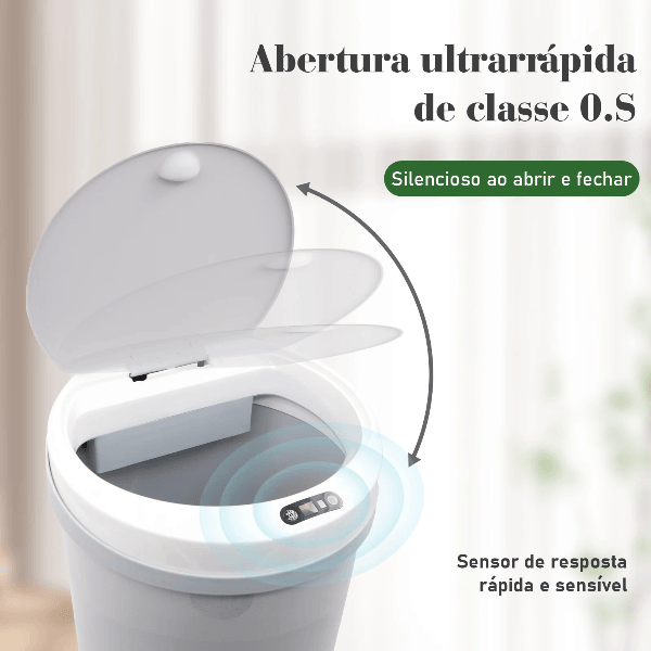 LATA DE LIXO COM SENSOR INTELIGENTE