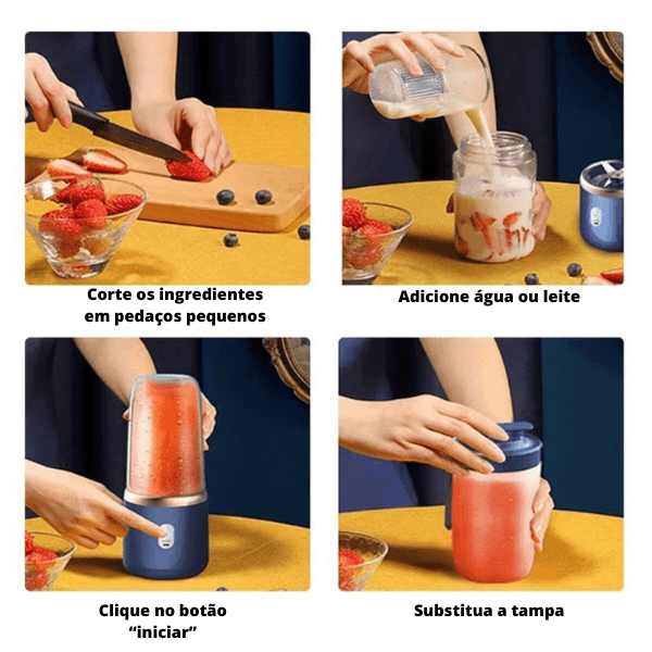 MINI LIQUIDIFICADOR PORTÁTIL